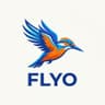 flyoo businesses Kingfisher Bird Logo